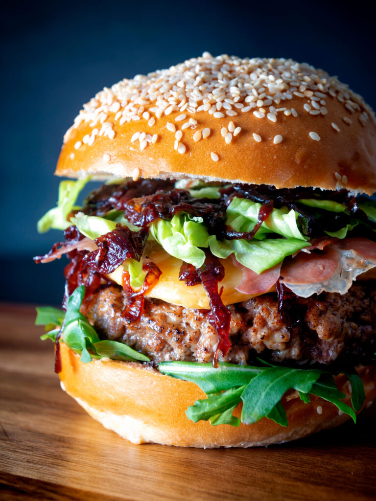 10oz Homemade Crafted Gourmet Burger with Cheese